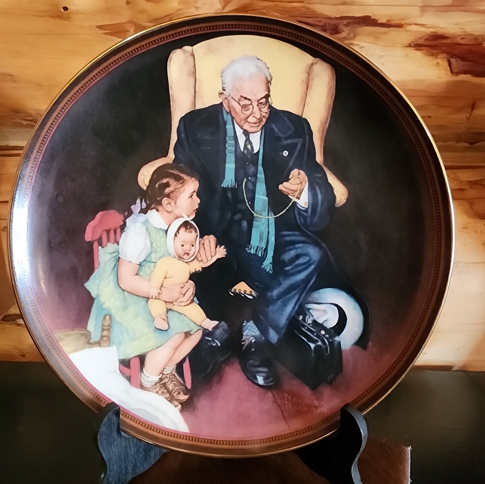 Norman Rockwell Collector Plate " Tender Loving Care"